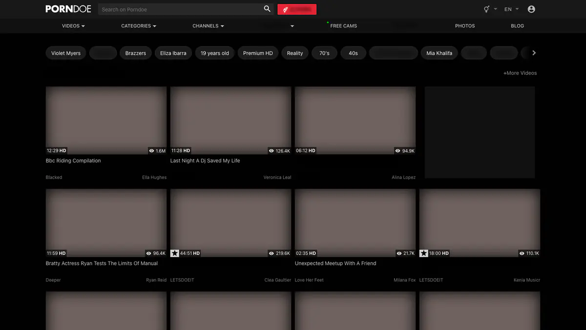 Porndoe Video Downloader browser extension screenshot 2